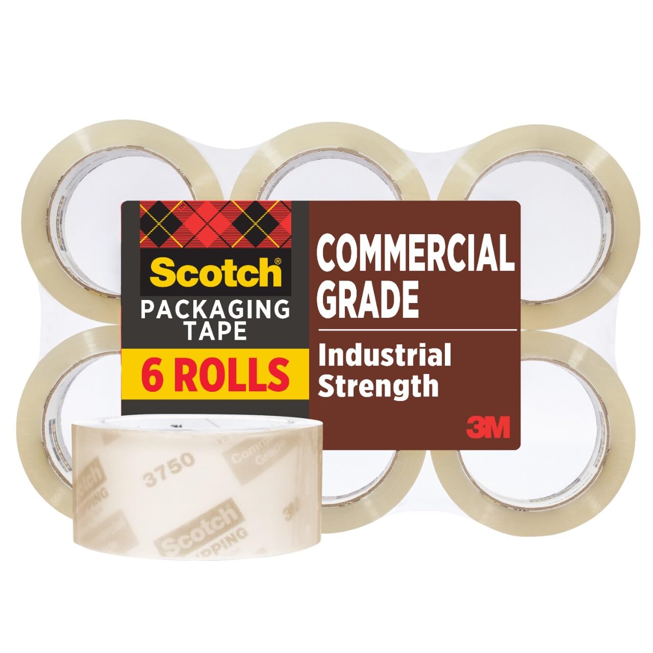 Scotch Commercial Grade Shipping Tape for Heavy Duty Packaging