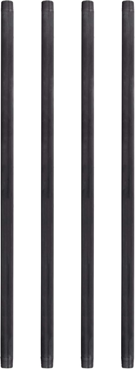 PIPE DECOR 3/4 x 30 Black Steel Plumbing Pipe for DIY Projects