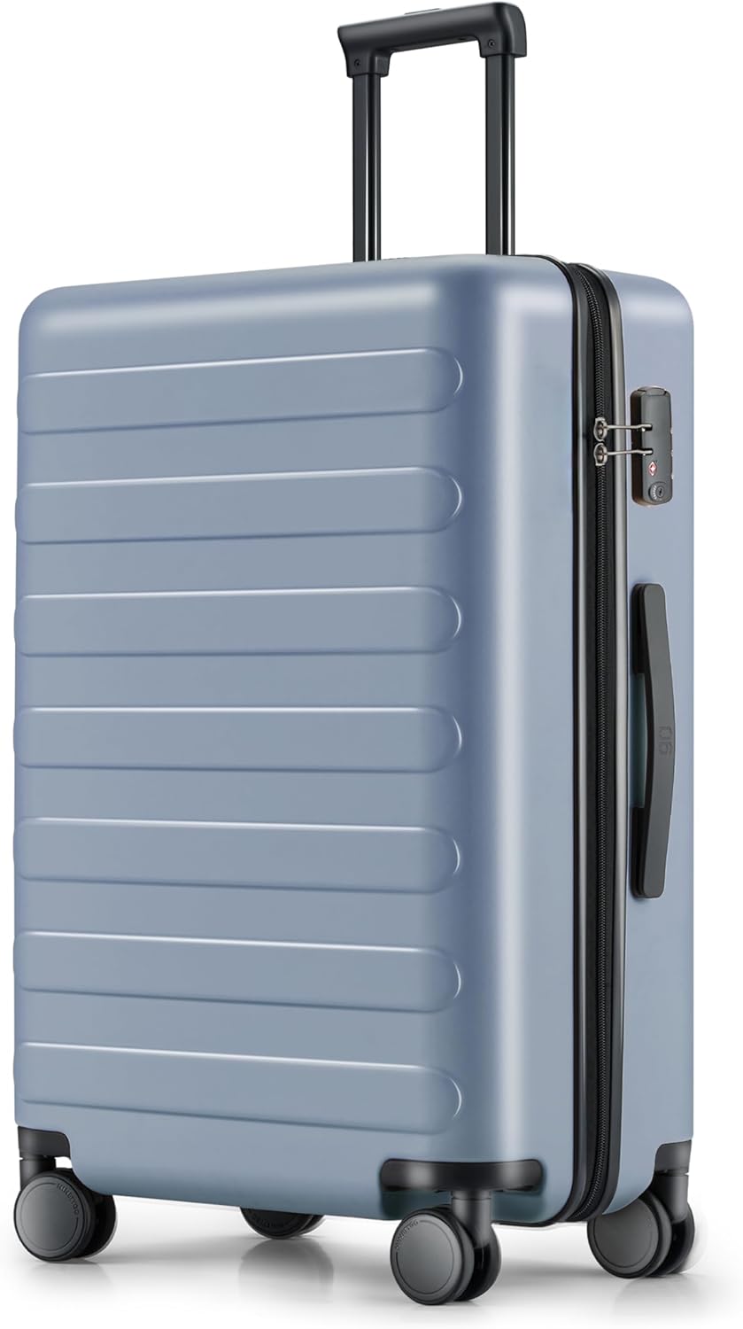 NINETYGO Medium Checked Luggage 24 Inch with Smooth Spinner Wheels