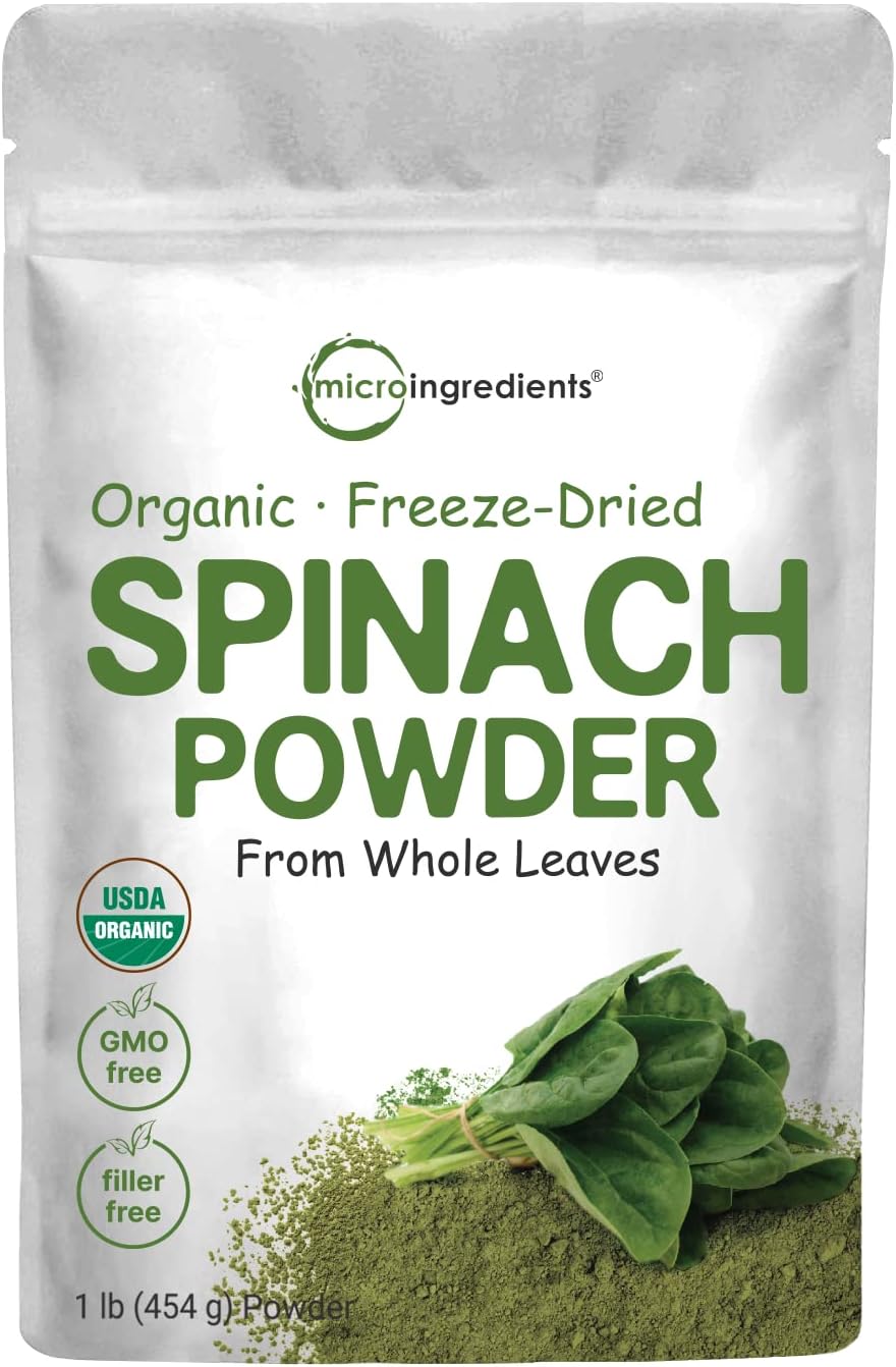 US Grown Organic Spinach Powder - Nutrient-Packed!