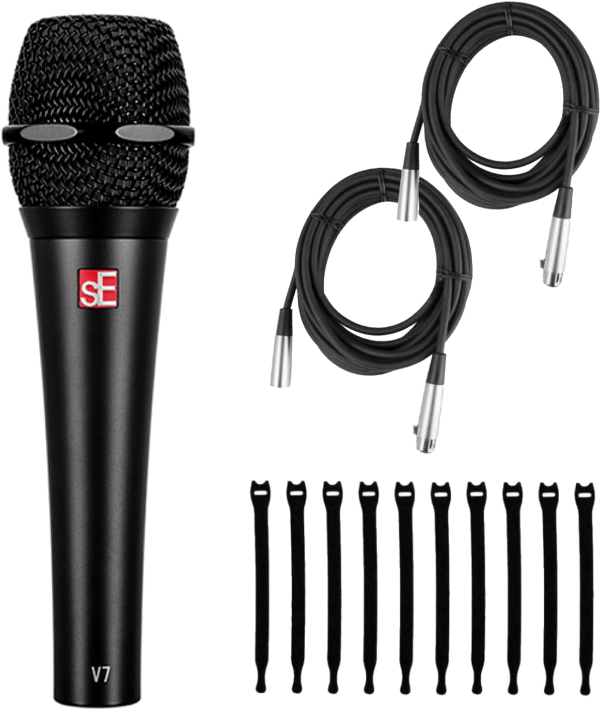 Briskdrop sE Electronics V7 Dynamic Microphone Bundle with Cables