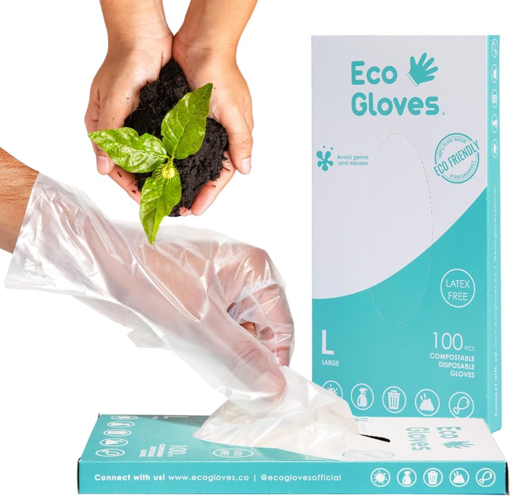 Plant-Based Compostable Gloves - Eco-Friendly Solution