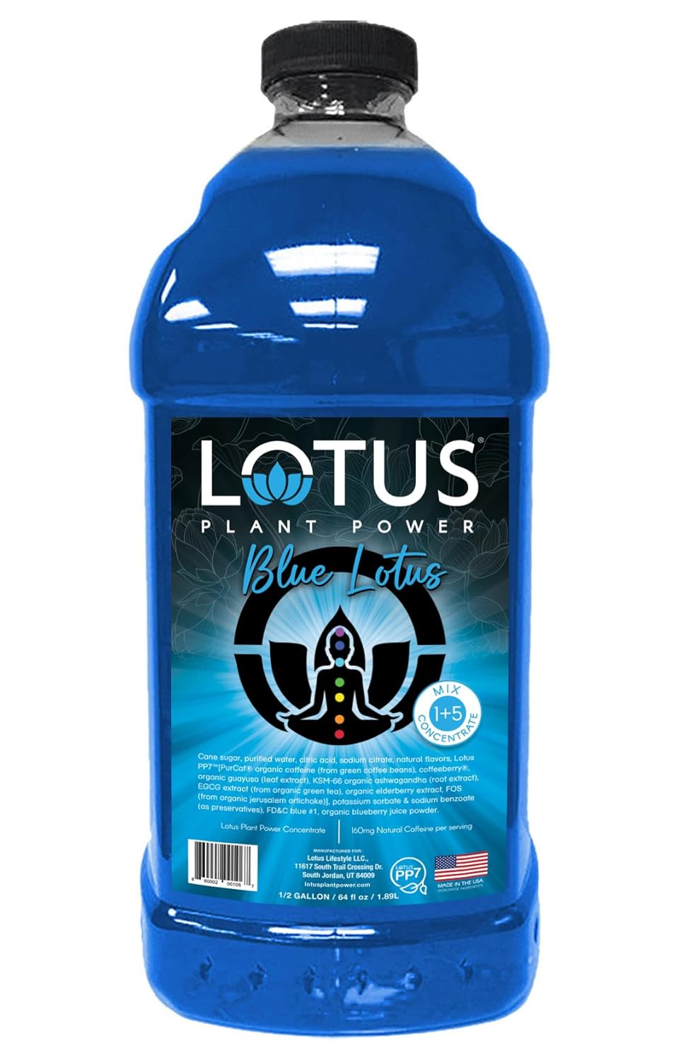 Blue Lotus Plant Energy Drink Concentrate for Balanced Energy