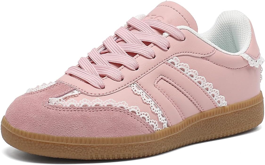 Women's Retro Gum Sole Fashion Sneakers for Casual Walking