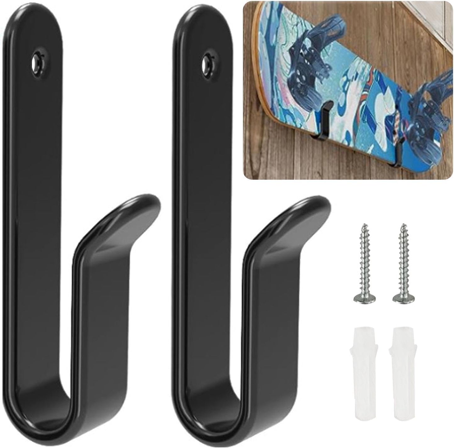 Space-Saving Snowboard Wall Mount Set