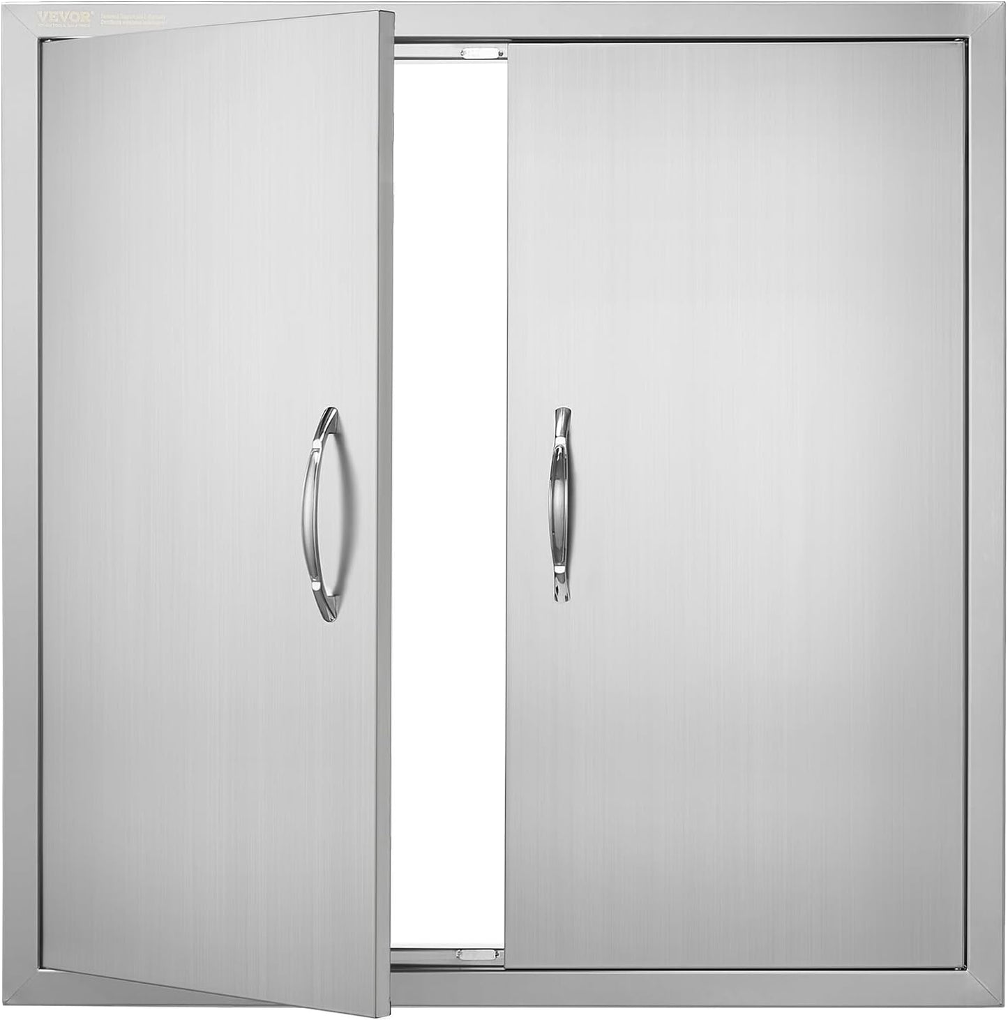VEVOR BBQ Access Door for Outdoor Kitchen - Stainless Steel Design