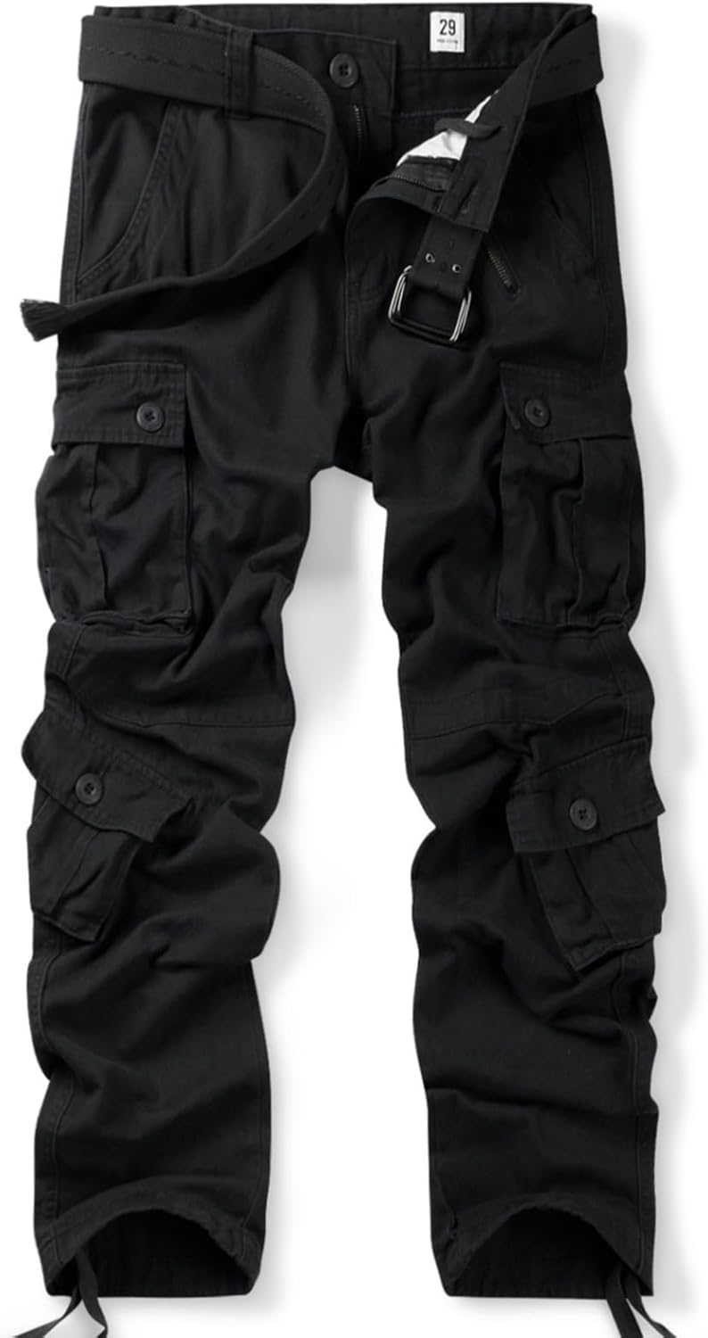 OCHENTA Men's Cotton Casual Cargo Work Pants for All Occasions