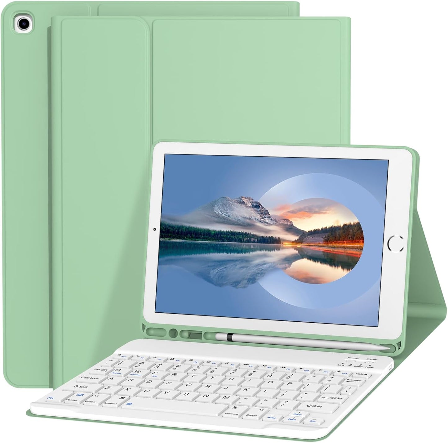 Keyboard Case for iPad 9.7 Inch 2018/2017 with Wireless Keyboard