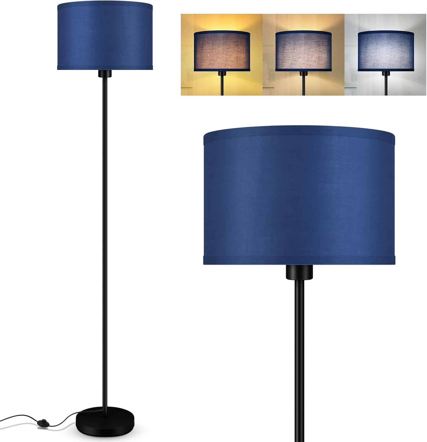 BoostArea Floor Lamp Blue - Stylish LED Standing Lamp for Any Room