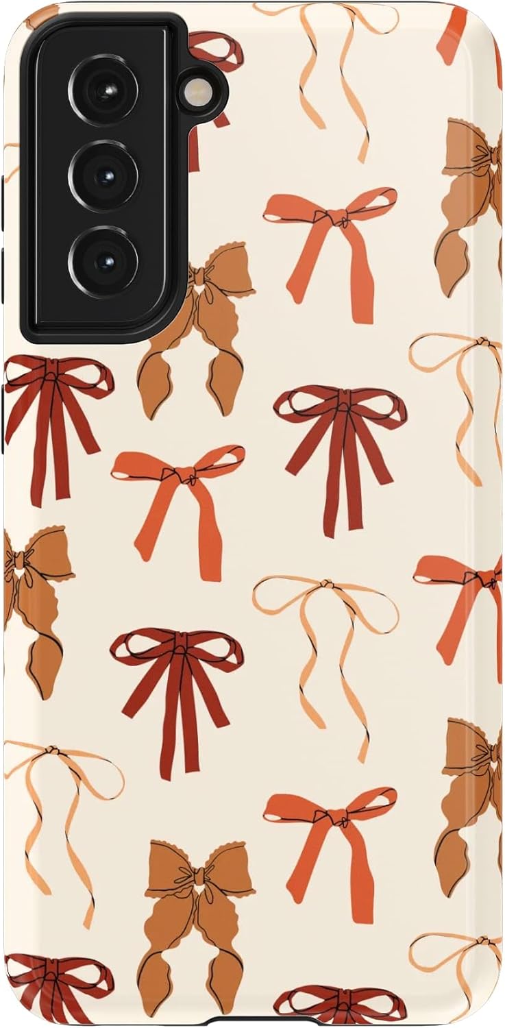 Casely Galaxy S21 Case - Fall Girlie Pumpkin Spice Bows Design