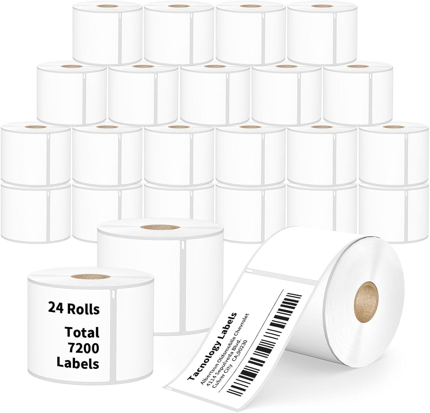 Tacnology 24 Rolls 7200 Labels for DYMO 30256 and More