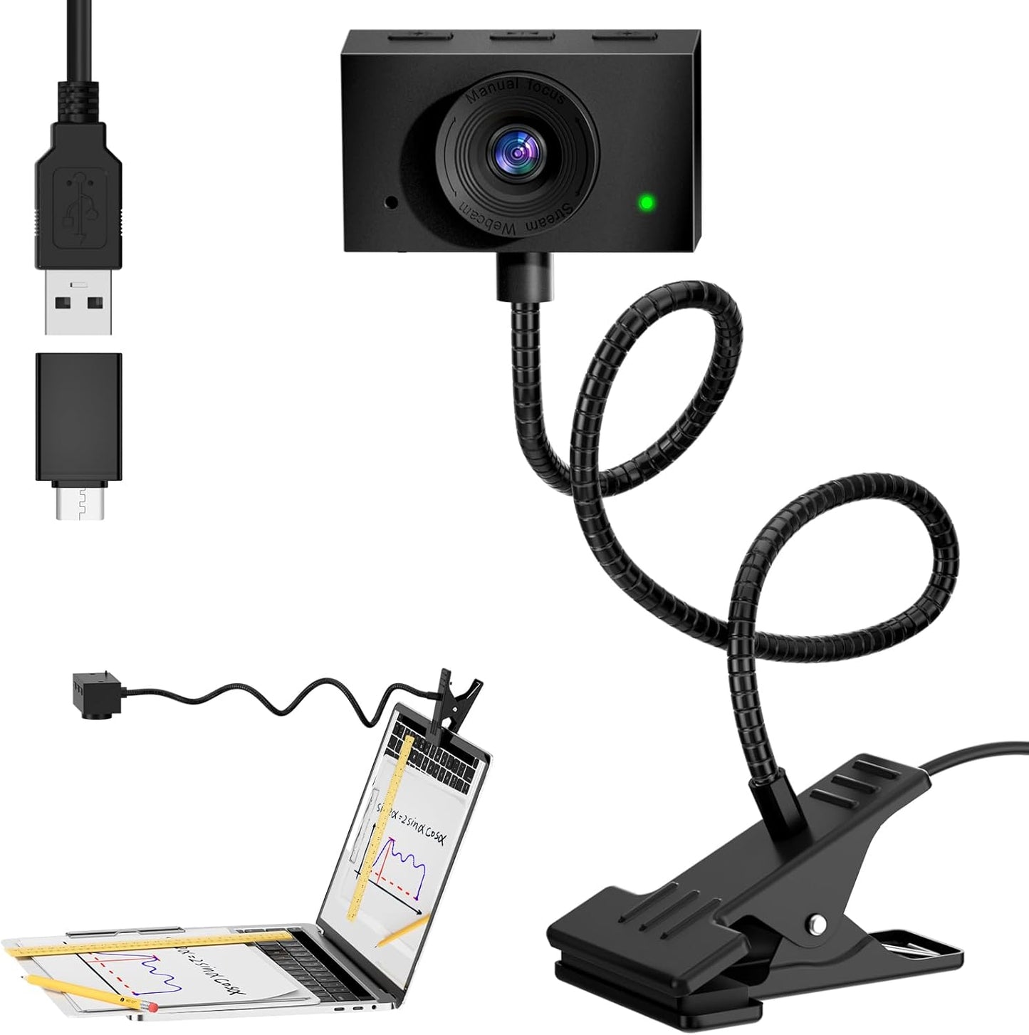Majiphi Eye Contact Web Camera for Desktop 1080P USB
