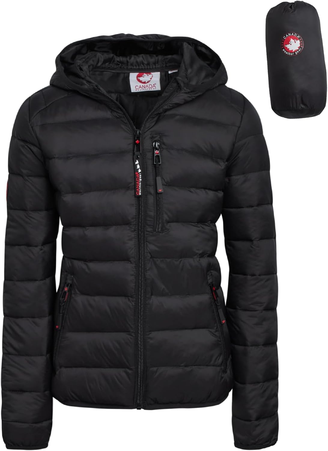 Packable Water-Resistant Puffer Jacket - Stay Stylish in Any Weather!