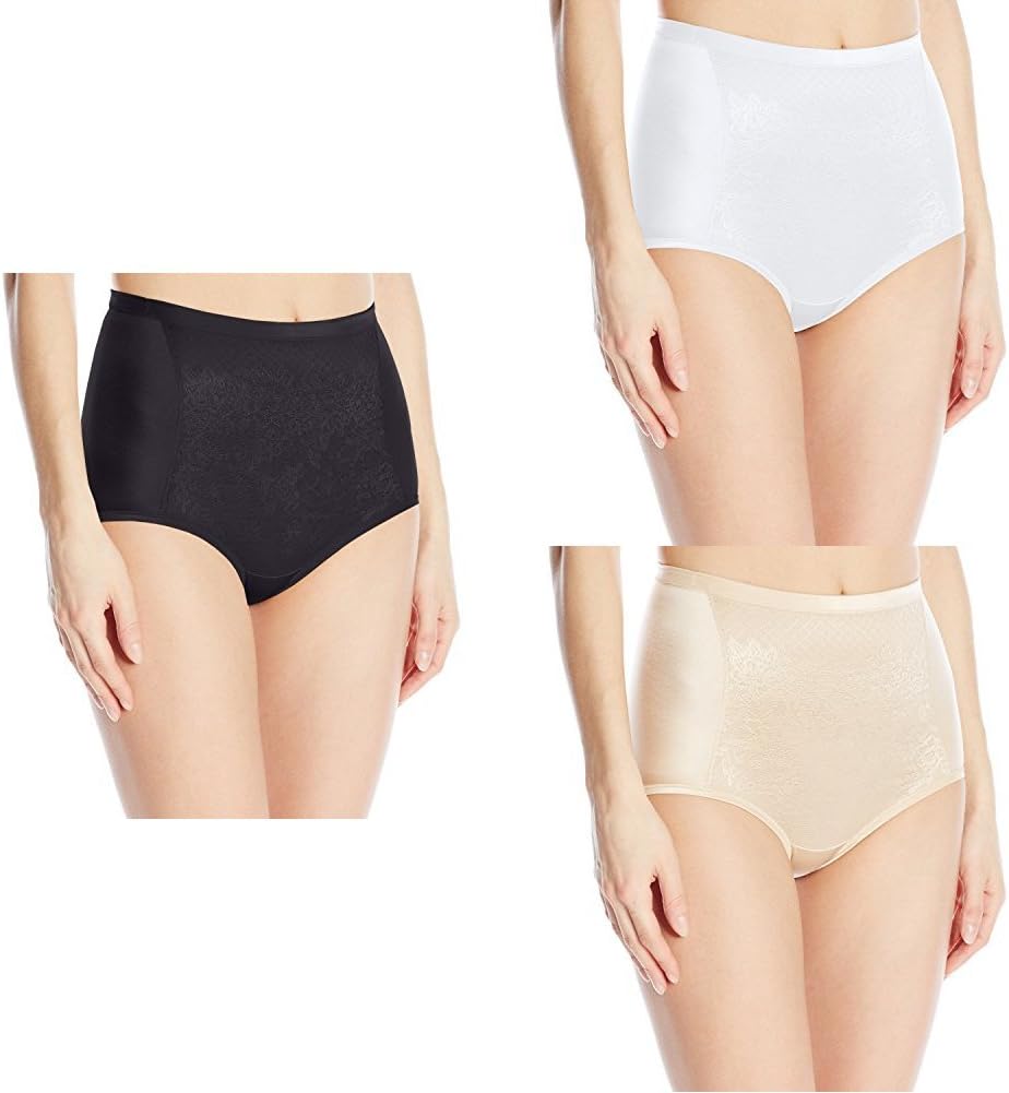 Vanity Fair Women's Smoothing Comfort Brief Panties with Rear Lift