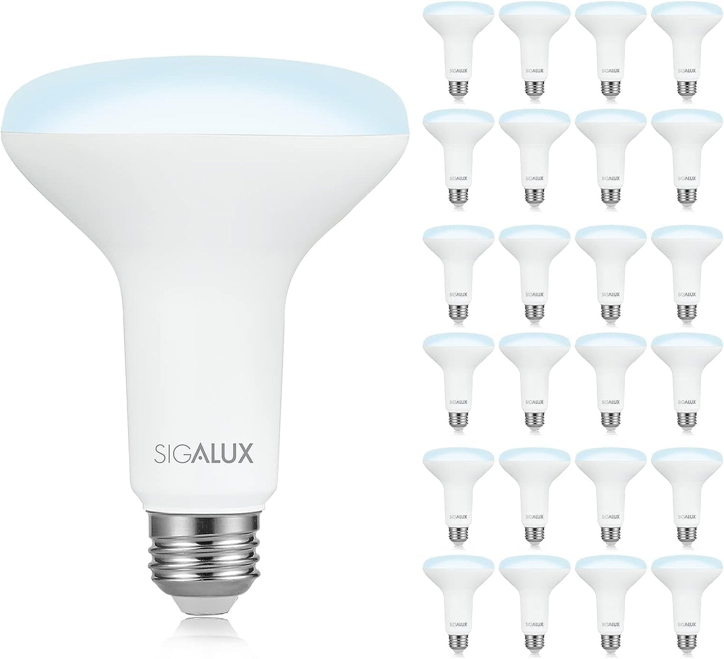 Sigalux LED Flood Lights Indoor - Dimmable BR30 Bulbs 24 Pack