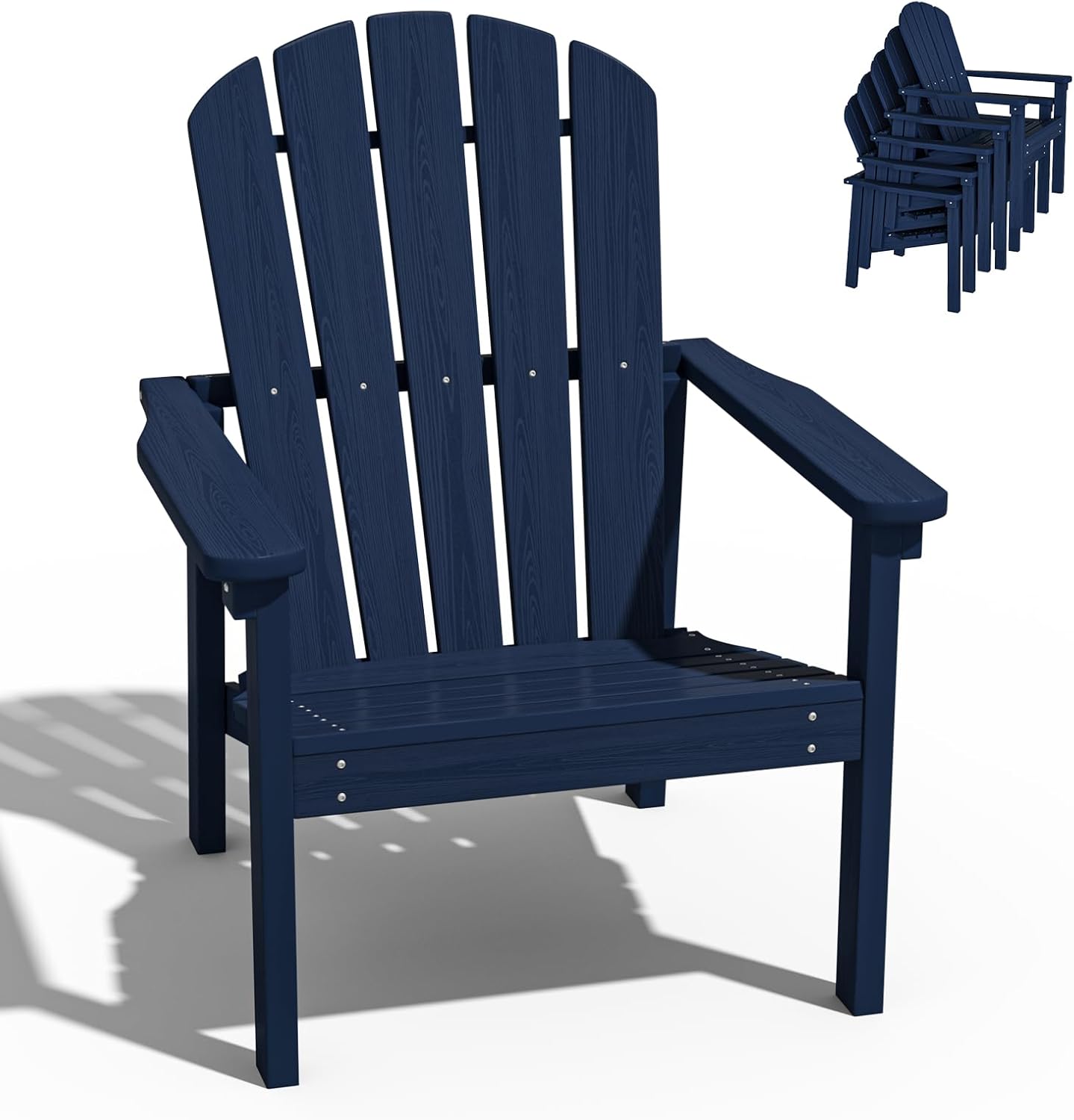 Stackable Adirondack Chair by nevilywood - Durable Outdoor Seating