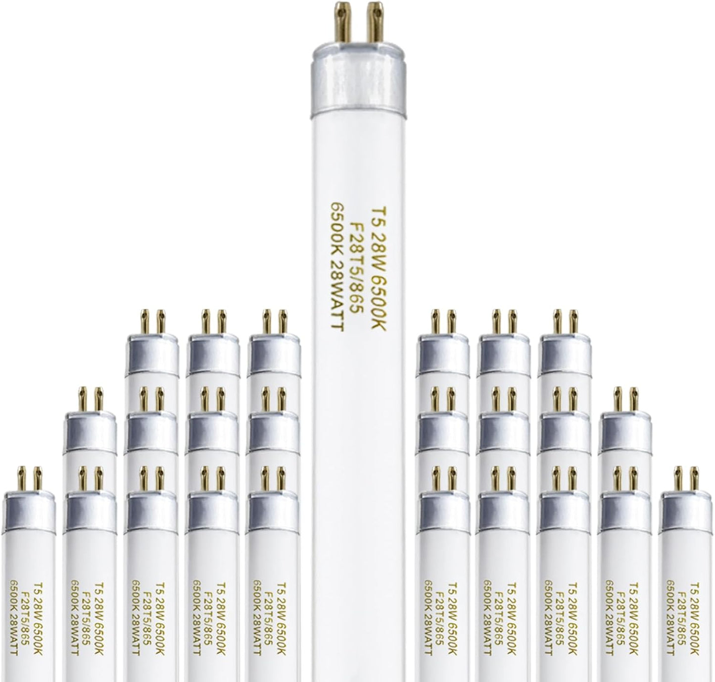 46 Inches T5 28 Watts Fluorescent Light Bulb Daylight 25 Pack