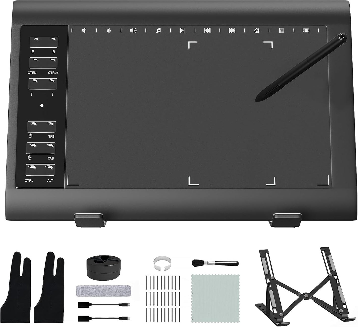 Graphic Drawing Tablet for PC with 8192 Pressure Sensitivity