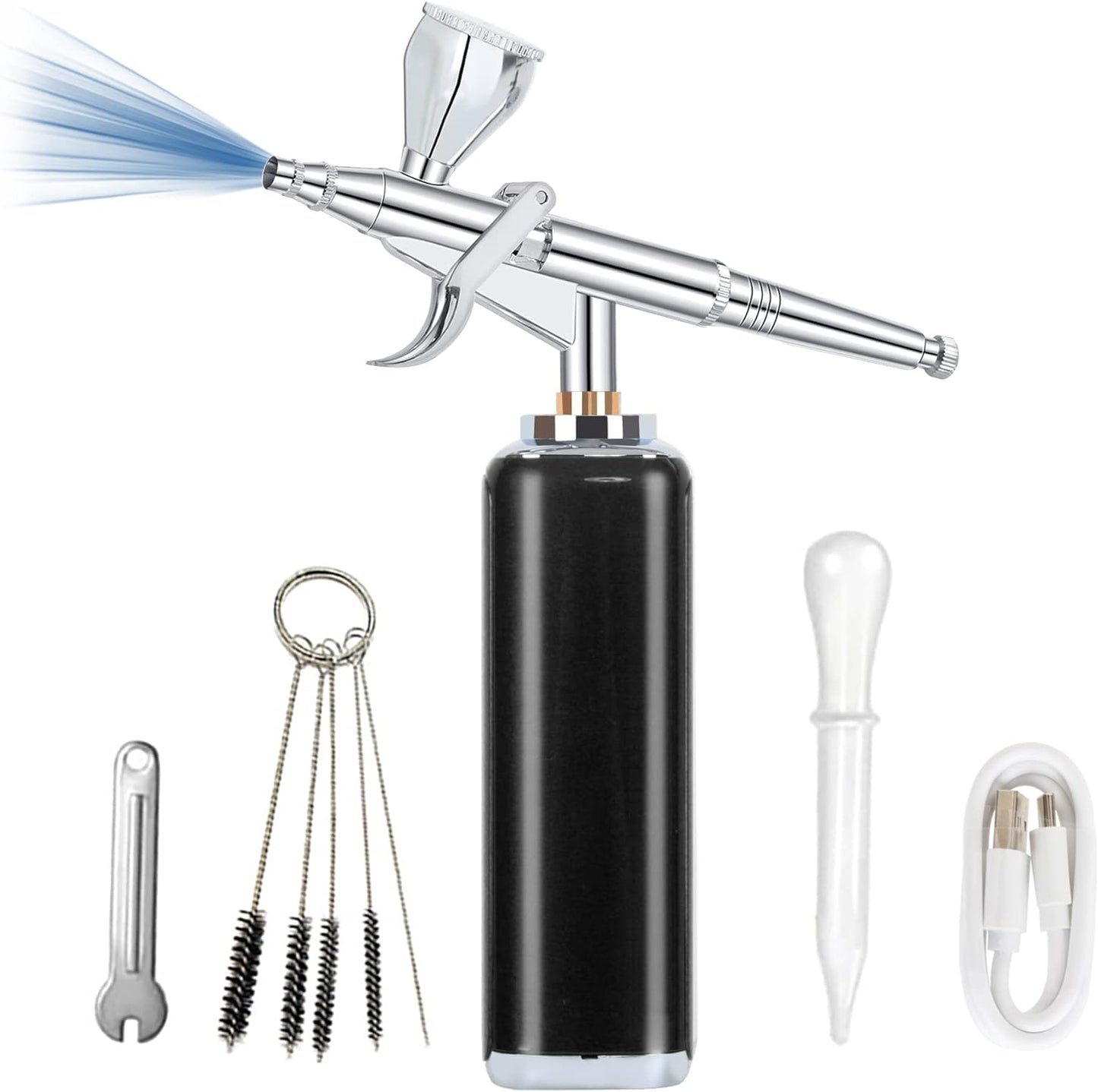 Wireless Airbrush Kit - Portable, Rechargeable, High Flow
