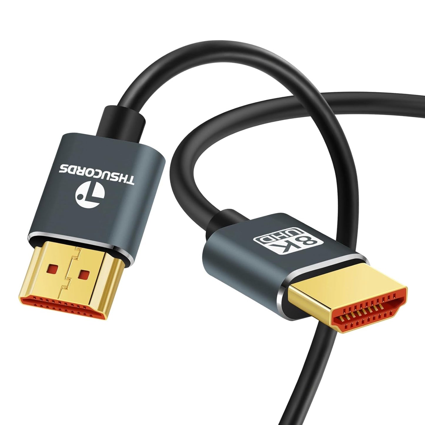 Thsucords Ultra Thin 8K HDMI Cable - 48Gbps Speed