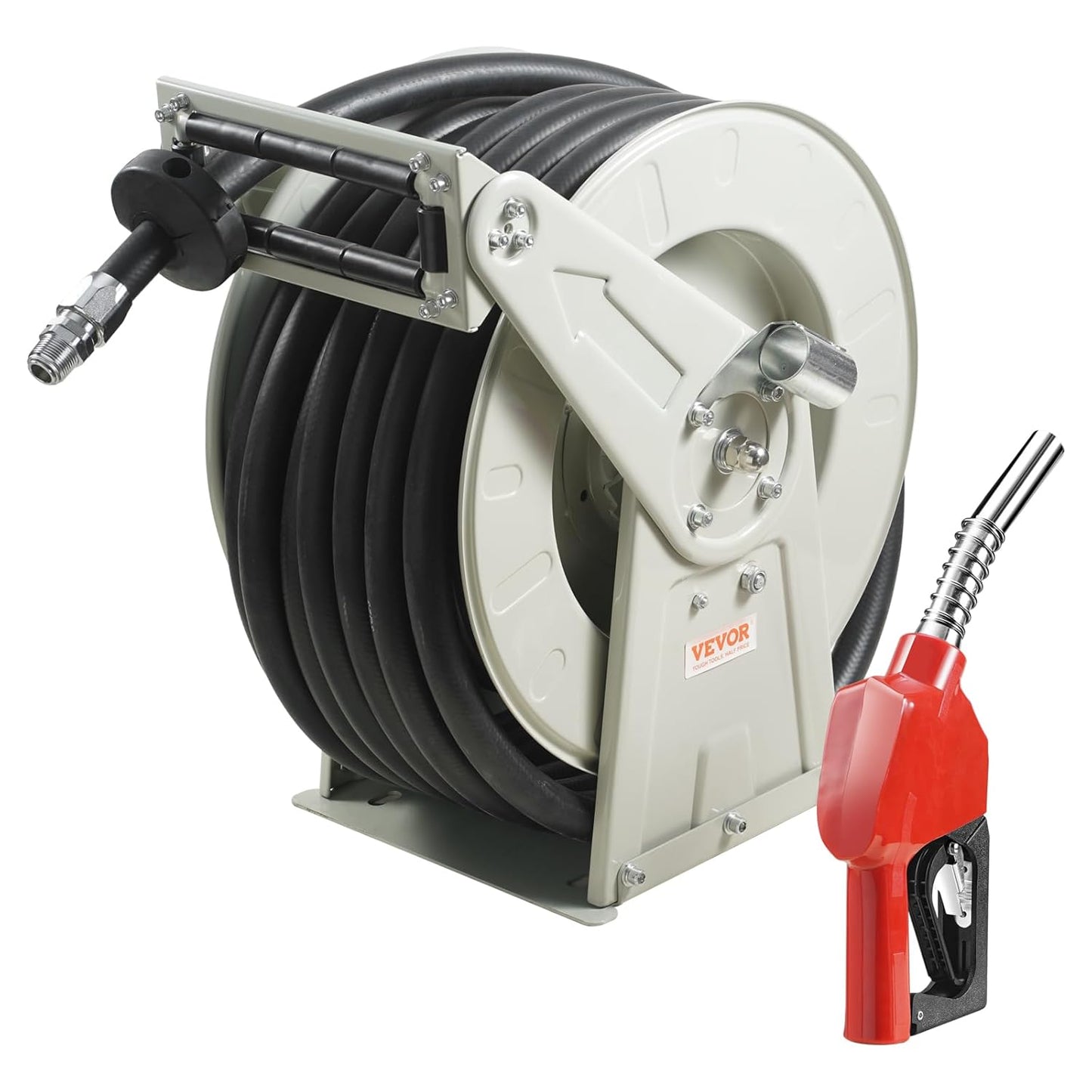 VEVOR 1in x 50ft Fuel Hose Reel for Efficient Diesel Delivery