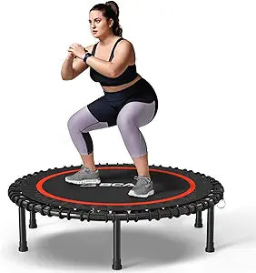 BCAN Foldable Mini Trampoline for Fitness, 450 LBS Capacity