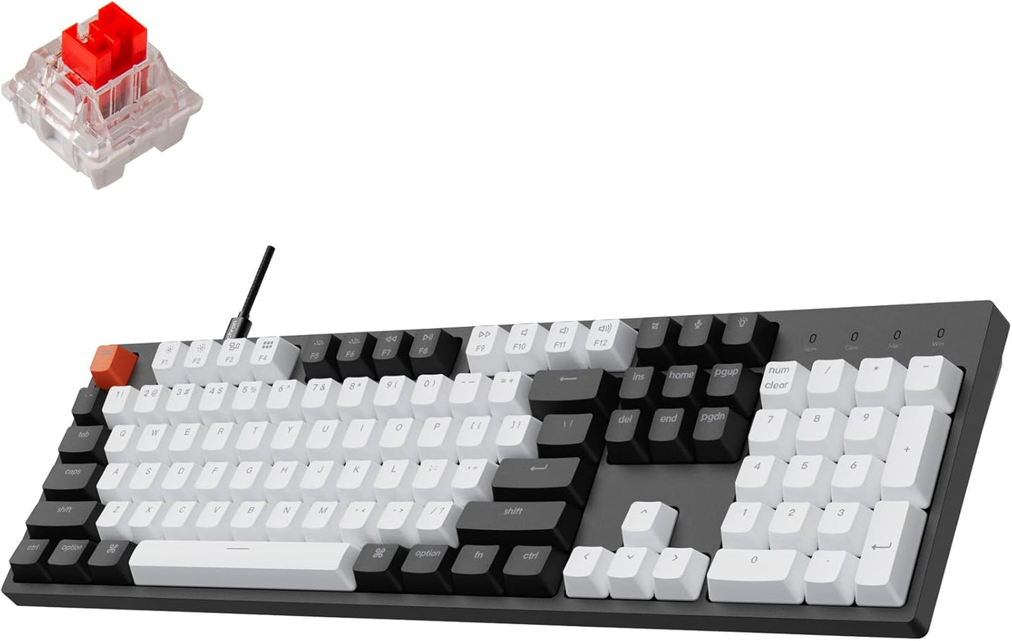 Keychron C2 Wired Gaming Keyboard - Gateron Red Switches