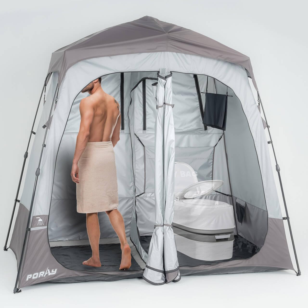 Deluxe Camping Shower Tent with Easy Set Up Privacy Shelter