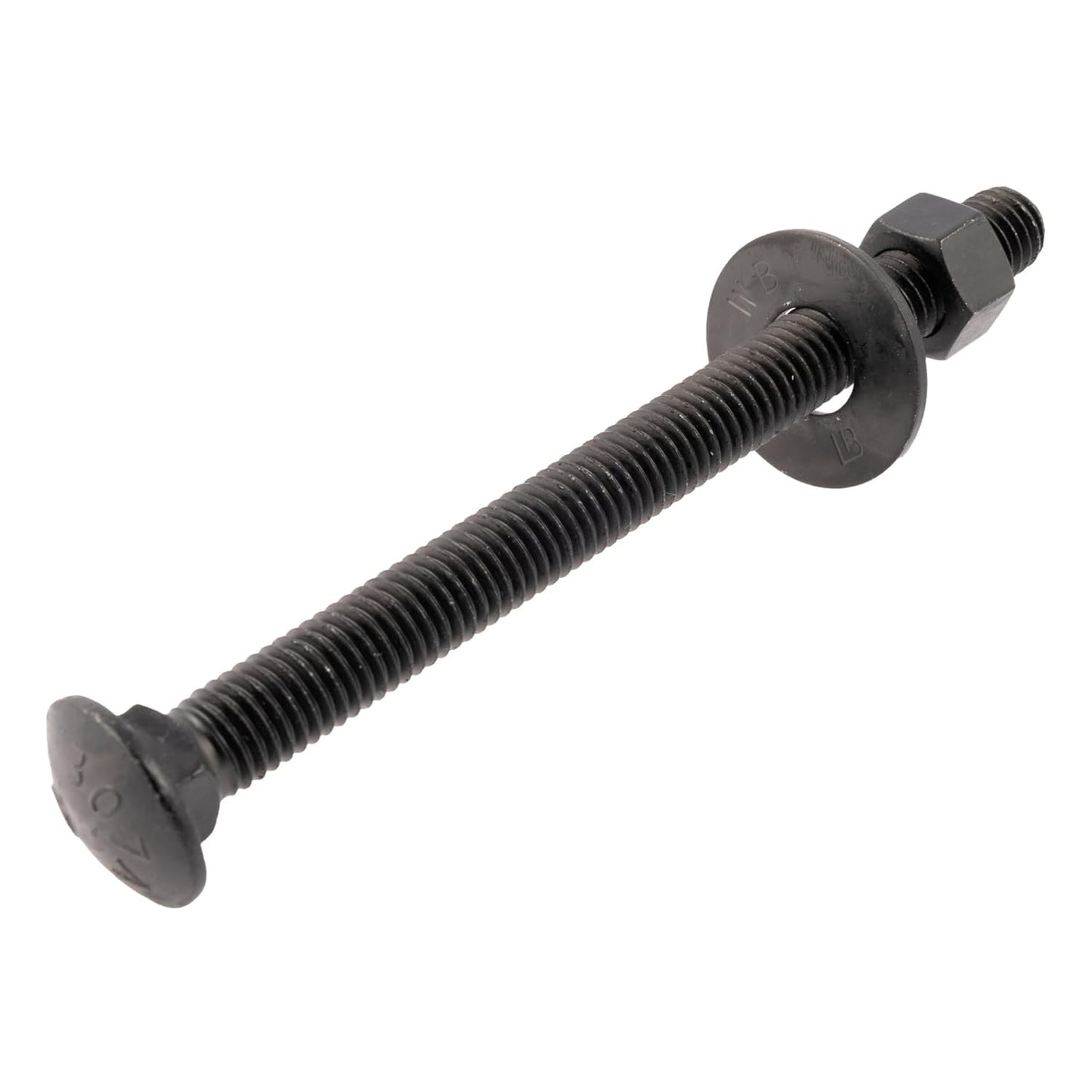 1/2 in. x 6 in. Black Carriage Bolt Kit for Heavy Duty Use