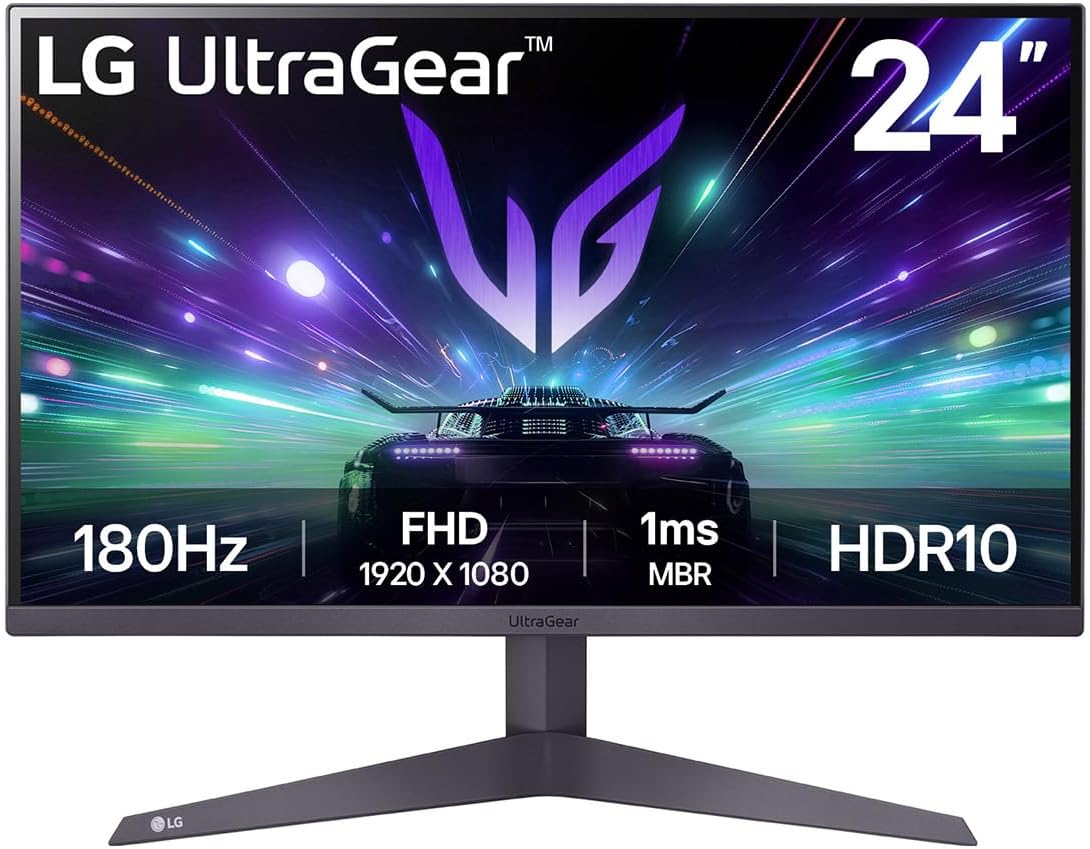 LG 24-inch FHD Ultragear Gaming Monitor - 180Hz Refresh Rate!