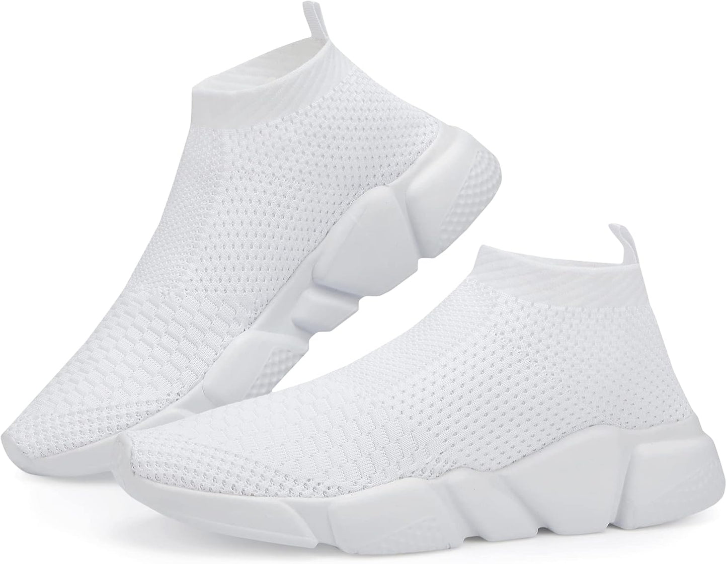 Santiro Mens Walking Shoes: Breathable Knit Slip On Sneakers
