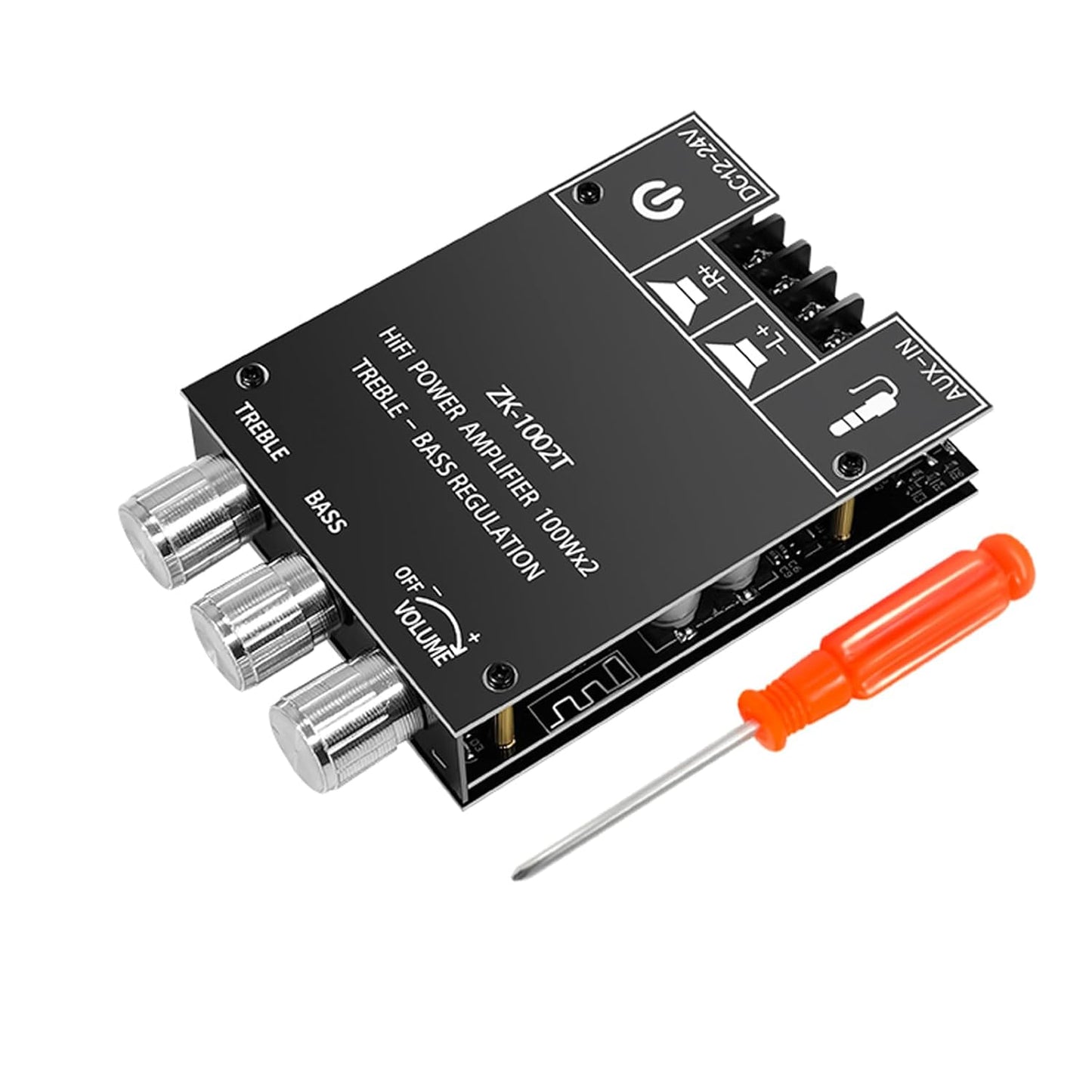 HiFi Bluetooth Amp Board, 100W x 2, Treble/Bass Control