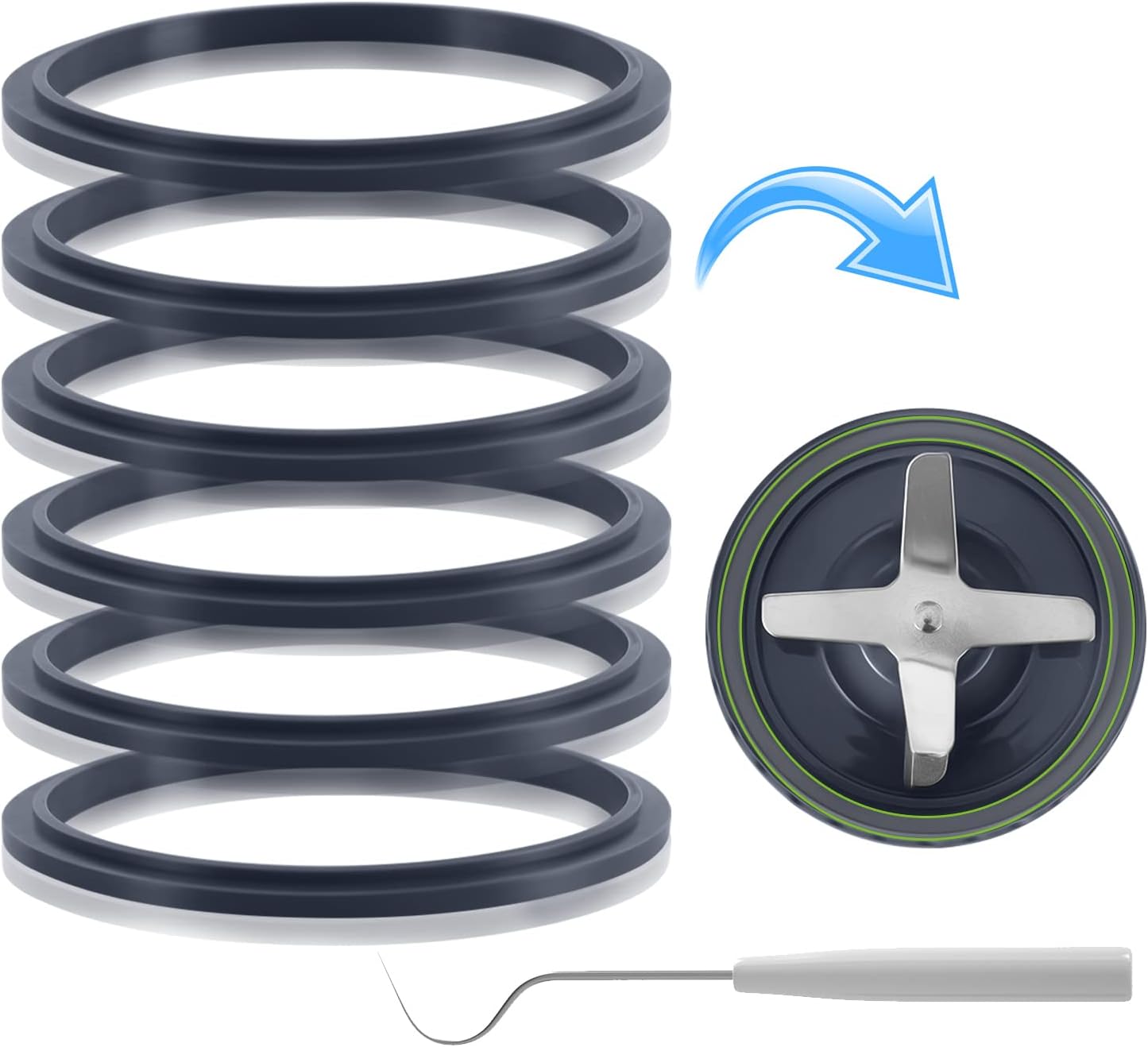 6-Pack Gaskets: Extend NutriBullet Blender's Lifespan!