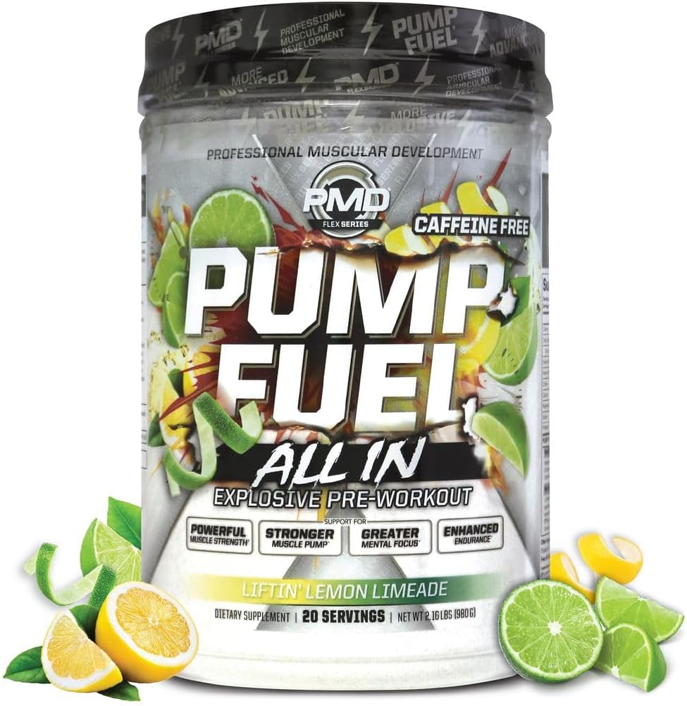 PMD Sports Pump Fuel ALL IN Caffeine Free Pre Workout Powder