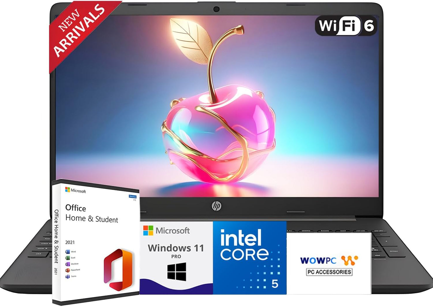 HP 250 G9 15 FHD Business Laptop with Microsoft Office 365