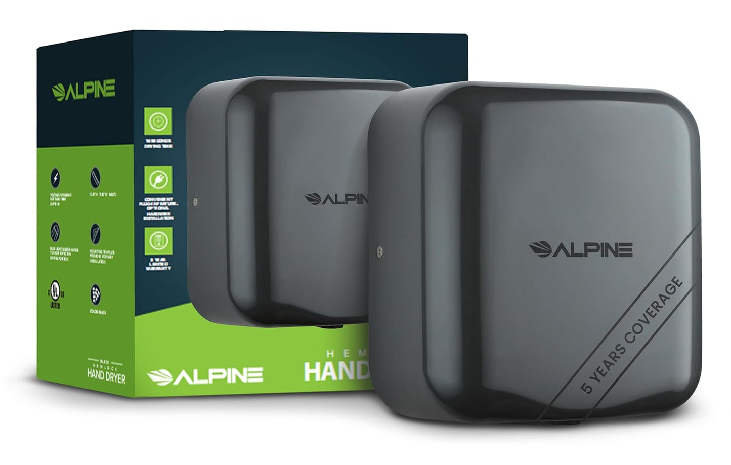 Alpine Automatic Hand Dryers for High-Speed Bathroom Use