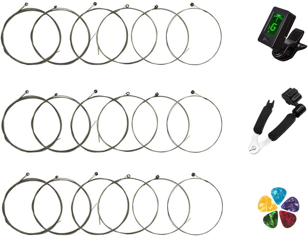 JYsun Electric Guitar Strings Set + Tuner & Tools