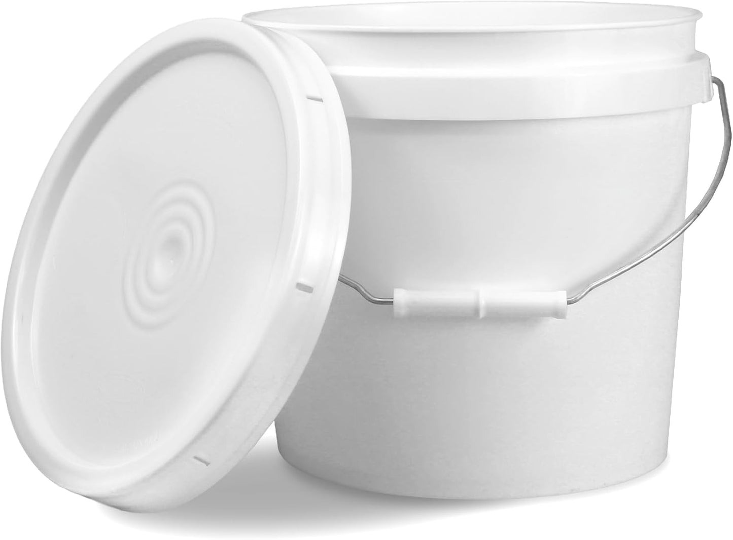 2 Gallon Bucket with Lid for Food Grade Storage - Durable Pail