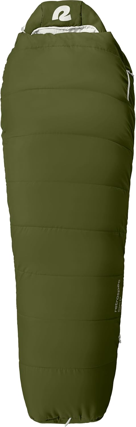 Retrospec Dream Sleeping Bag - Insulated Mummy for Cold Weather