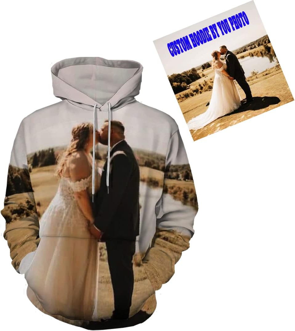 Personalized 3D Print Hoodie with Pocket - DIY Design