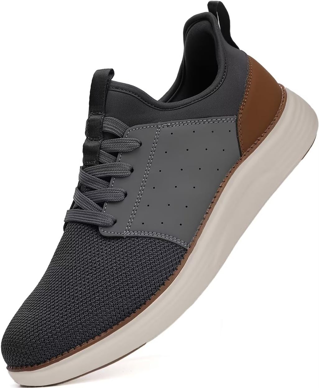 Men Casual Dress Shoes Lightweight Breathable Laceless Sneakers