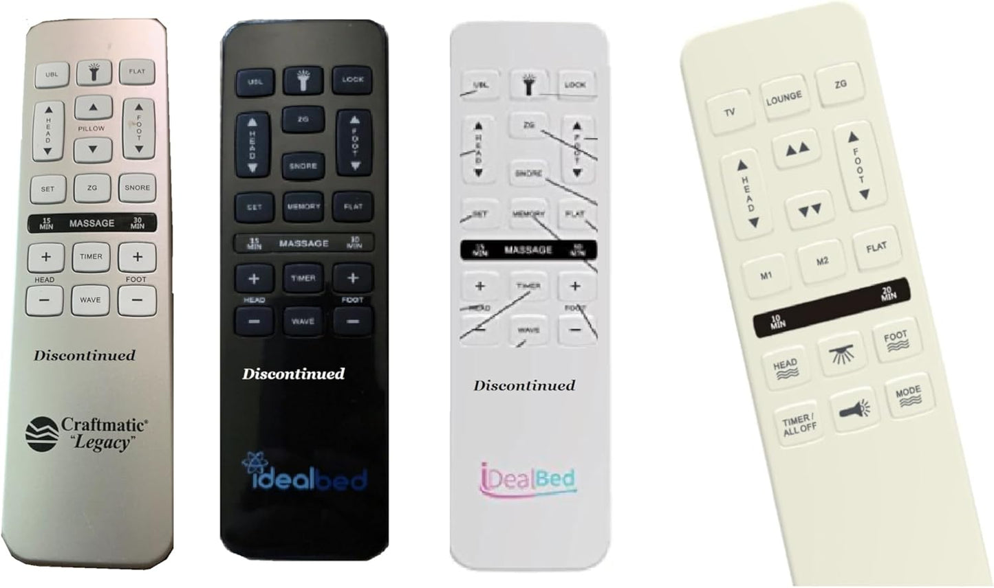 Replacement Remote for Richmat iDealbed and Craftmatic Models