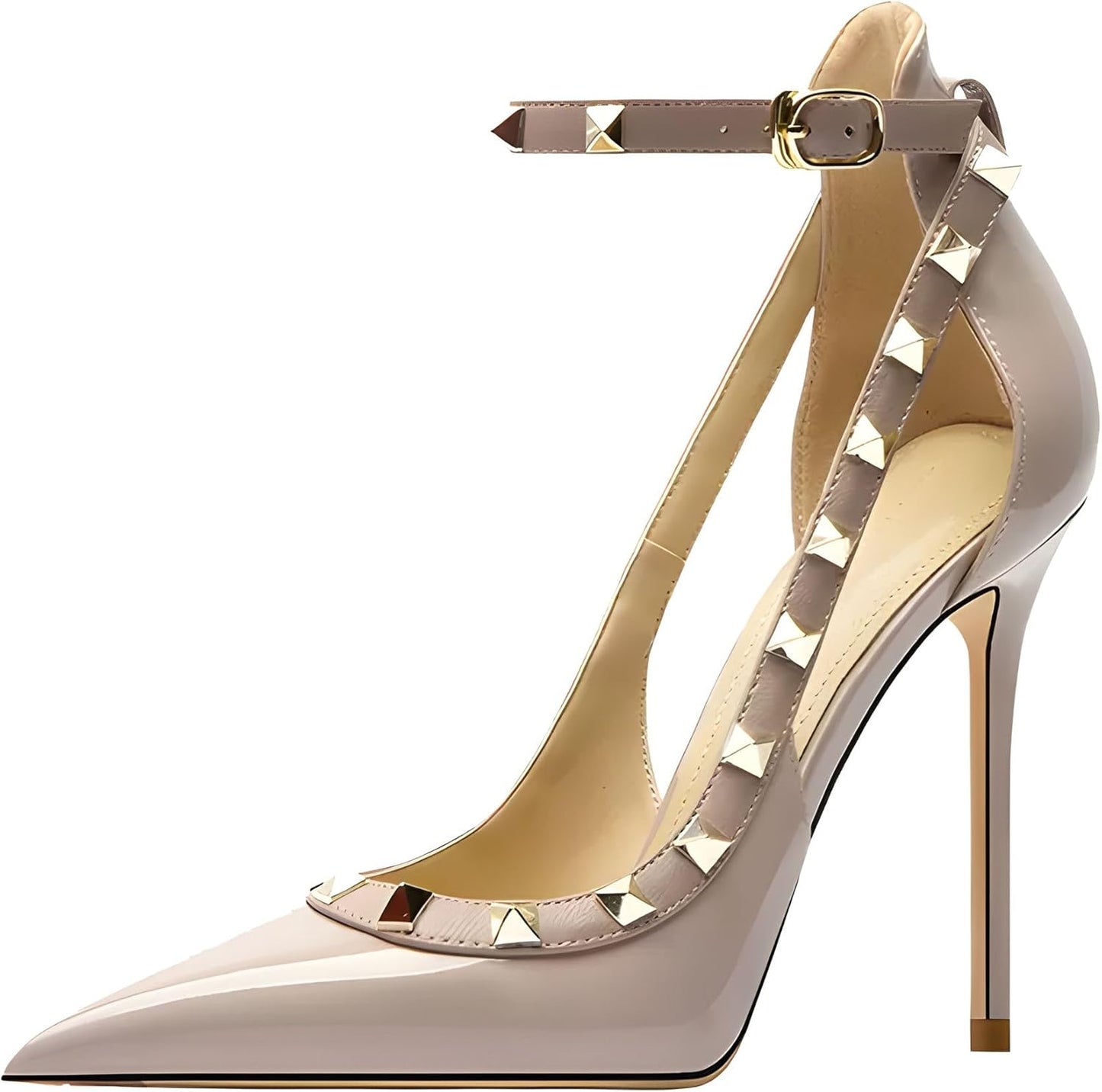 Women's Pointed-Toe Strappy High-Heeled Shoes for Elegance
