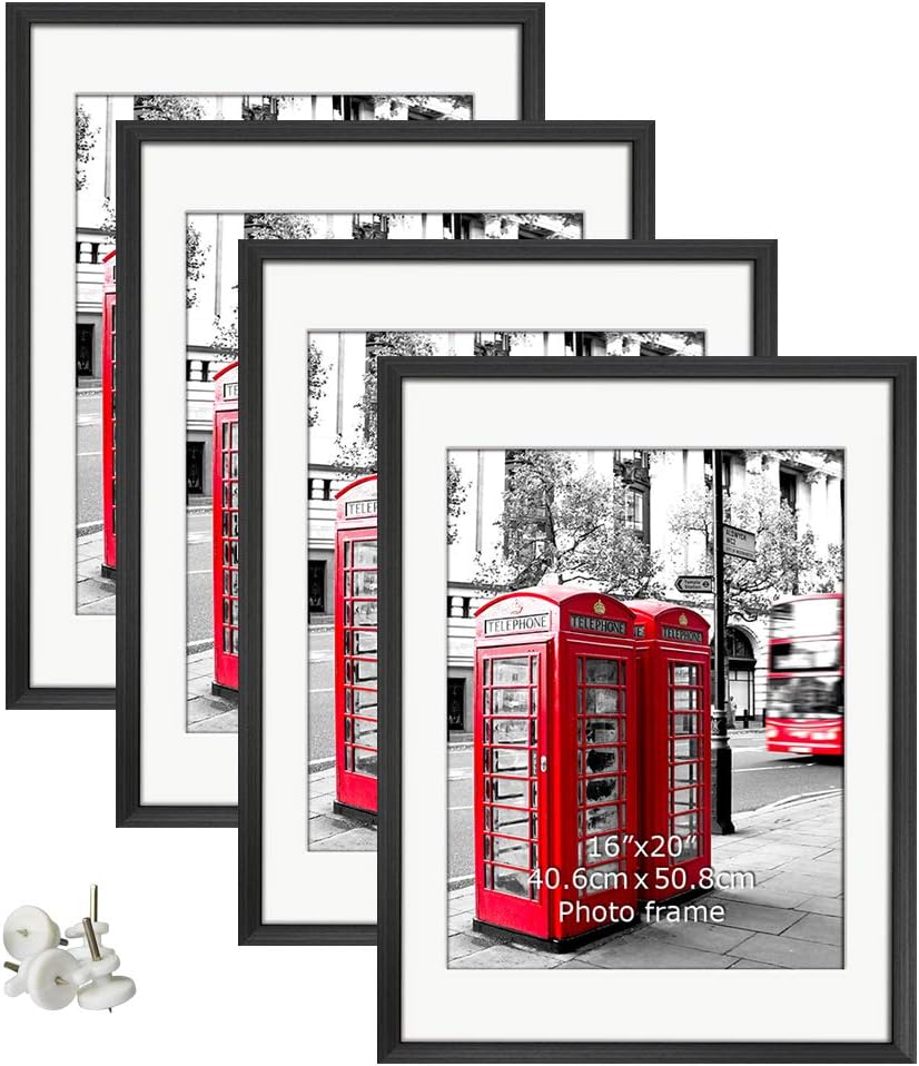 Giftgarden Black 18x24 Frame for 16x20 Pictures and Posters