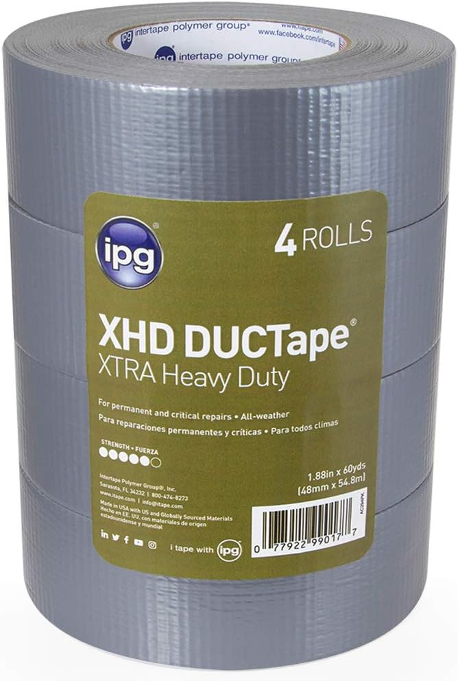 IPG XHD DUCTape - Extra Heavy Duty Duct Tape for Repairs