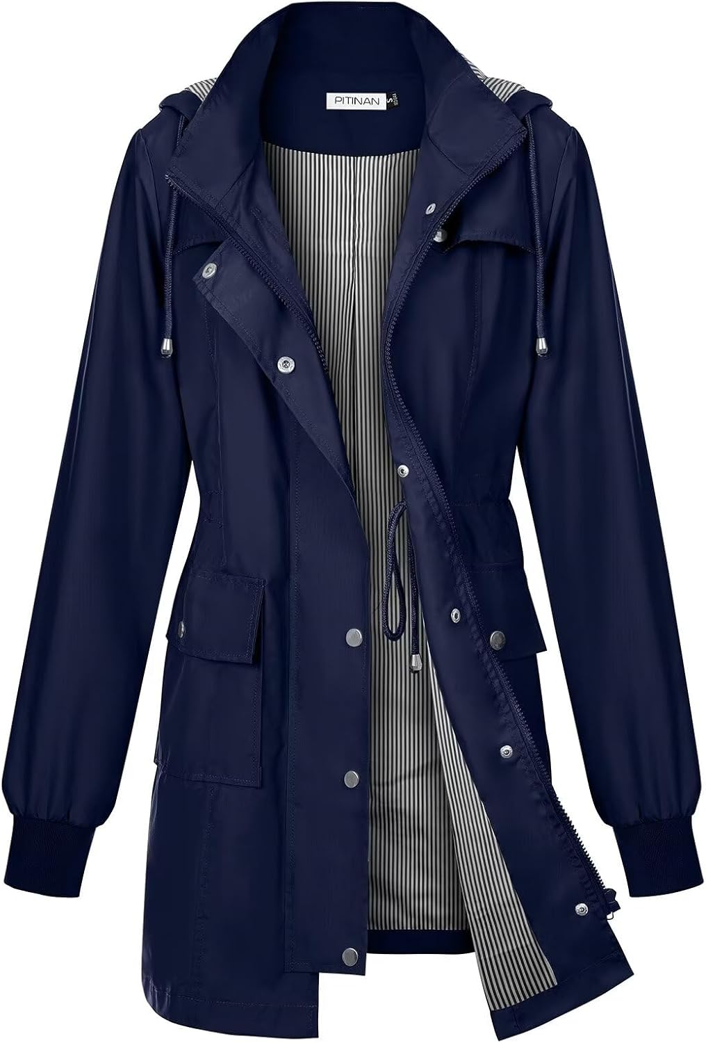 PITINAN Rain Jackets For Women Waterproof Lightweight Windbreaker