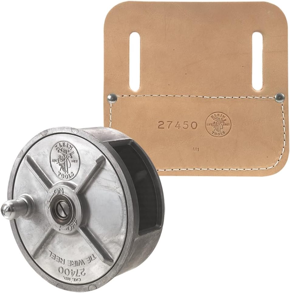 Klein Tools 80149 Tie-Wire Reel Set for Easy Wire Management