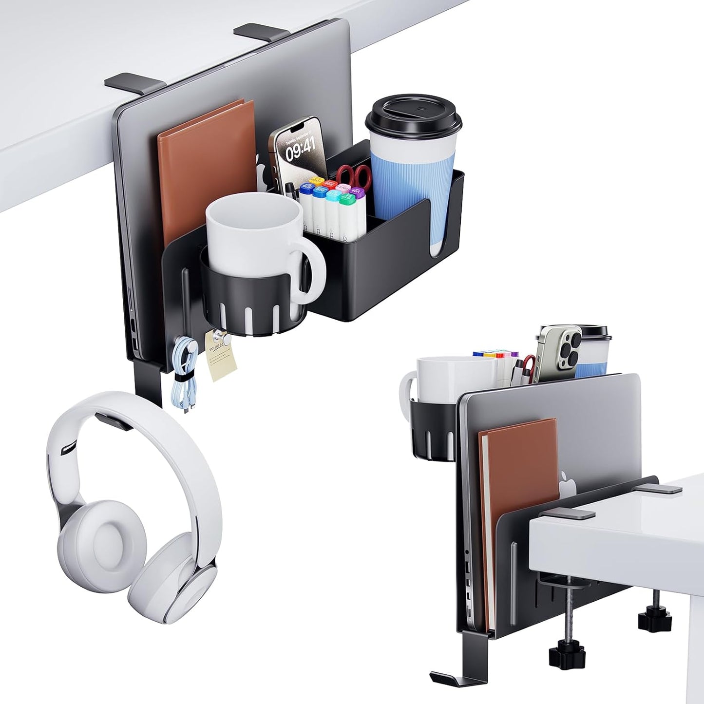 KDD 7 in 1 Desk Side Organizer Set for Ultimate Storage Solution