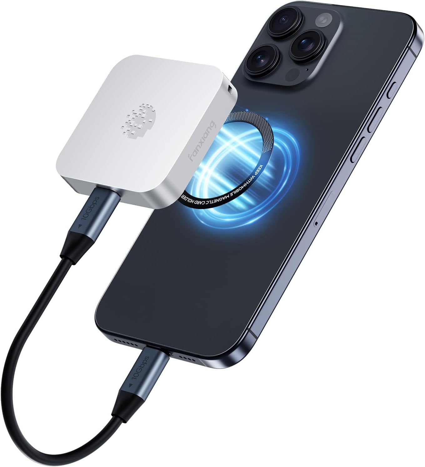 2TB Magnetic Portable SSD with Strong Attachment for iPhone
