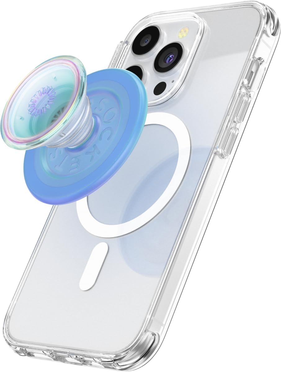 PopSockets Phone Grip for MagSafe with Kickstand - Blue Opalescent